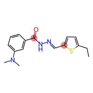 3-(dimethylamino)-N'-[(5-ethyl-2-thienyl)methylene]benzohydrazide