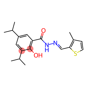 2-hydroxy-3,5-diisopropyl-N'-[(3-methyl-2-thienyl)methylene]benzohydrazide