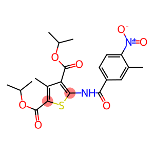diisopropyl 5-({4-nitro-3-methylbenzoyl}amino)-3-methyl-2,4-thiophenedicarboxylate