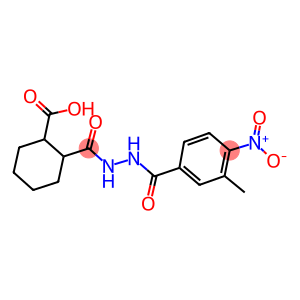 2-[(2-{4-nitro-3-methylbenzoyl}hydrazino)carbonyl]cyclohexanecarboxylic acid