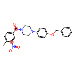 1-[4-(benzyloxy)phenyl]-4-{3-nitro-4-methylbenzoyl}piperazine