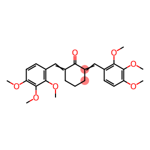 CYCLOHEXANONE, 2,6-BIS[(2,3,4-TRIMETHOXYPHENYL)METHYLENE]-