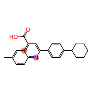 2-(4-cyclohexylphenyl)-6-methyl-4-quinolinecarboxylic acid