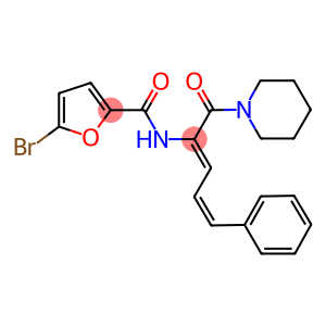 5-bromo-N-[4-phenyl-1-(1-piperidinylcarbonyl)-1,3-butadienyl]-2-furamide