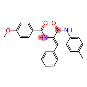 4-methoxy-N-[2-phenyl-1-(4-toluidinocarbonyl)vinyl]benzamide