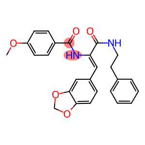 N-(2-(1,3-benzodioxol-5-yl)-1-{[(2-phenylethyl)amino]carbonyl}vinyl)-4-methoxybenzamide