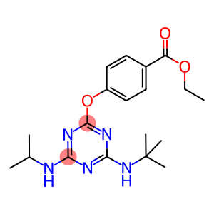 ethyl 4-{[4-(tert-butylamino)-6-(isopropylamino)-1,3,5-triazin-2-yl]oxy}benzoate