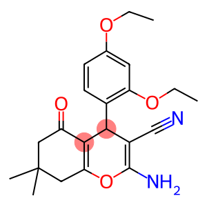 2-amino-4-(2,4-diethoxyphenyl)-7,7-dimethyl-5-oxo-5,6,7,8-tetrahydro-4H-chromene-3-carbonitrile