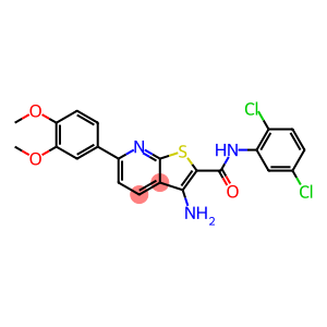 3-amino-N-(2,5-dichlorophenyl)-6-(3,4-dimethoxyphenyl)thieno[2,3-b]pyridine-2-carboxamide