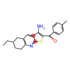 (3-amino-6-ethyl-5,6,7,8-tetrahydrothieno[2,3-b]quinolin-2-yl)(4-methylphenyl)methanone