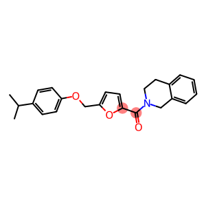 [5-(3,4-dihydroisoquinolin-2(1H)-ylcarbonyl)-2-furyl]methyl 4-isopropylphenyl ether