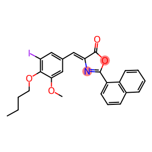 4-(4-butoxy-3-iodo-5-methoxybenzylidene)-2-(1-naphthyl)-1,3-oxazol-5(4H)-one