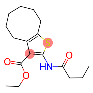 ethyl 2-(butyrylamino)-4,5,6,7,8,9-hexahydrocycloocta[b]thiophene-3-carboxylate