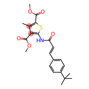 dimethyl 5-{[3-(4-tert-butylphenyl)acryloyl]amino}-3-methyl-2,4-thiophenedicarboxylate