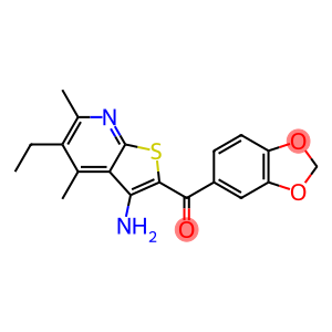 (3-amino-5-ethyl-4,6-dimethylthieno[2,3-b]pyridin-2-yl)(1,3-benzodioxol-5-yl)methanone