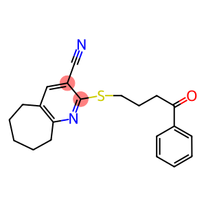 2-[(4-oxo-4-phenylbutyl)sulfanyl]-6,7,8,9-tetrahydro-5H-cyclohepta[b]pyridine-3-carbonitrile