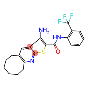 3-amino-N-[2-(trifluoromethyl)phenyl]-5,6,7,8,9,10-hexahydrocycloocta[b]thieno[3,2-e]pyridine-2-carboxamide