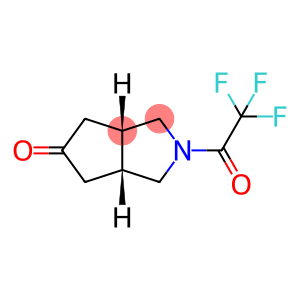 Cyclopenta[c]pyrrol-5(1H)-one, hexahydro-2-(trifluoroacetyl)-, (3aR,6aS)-rel- (9CI)