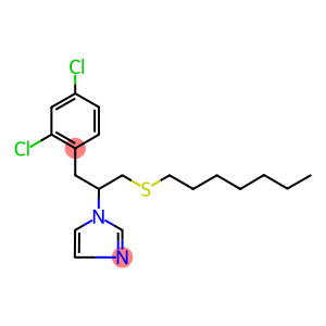 3-(2,4-dichlorophenyl)-2-(1H-imidazol-1-yl)propyl heptyl sulfide