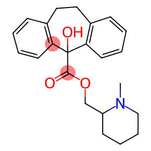 (1-methyl-2-piperidinyl)methyl 5-hydroxy-10,11-dihydro-5H-dibenzo[a,d]cycloheptene-5-carboxylate