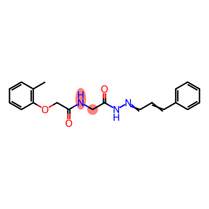2-(2-methylphenoxy)-N-{2-oxo-2-[2-(3-phenyl-2-propenylidene)hydrazino]ethyl}acetamide