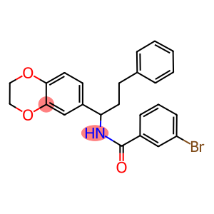 3-bromo-N-[1-(2,3-dihydro-1,4-benzodioxin-6-yl)-3-phenylpropyl]benzamide