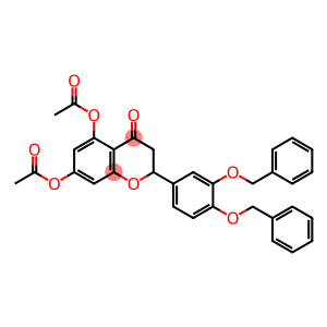 5-(acetyloxy)-2-[3,4-bis(benzyloxy)phenyl]-4-oxo-3,4-dihydro-2H-chromen-7-yl acetate