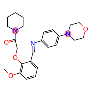 N-[3-methoxy-2-(2-oxo-2-piperidin-1-ylethoxy)benzylidene]-4-morpholin-4-ylaniline