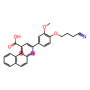 3-[4-(3-cyanopropoxy)-3-methoxyphenyl]benzo[f]quinoline-1-carboxylic acid