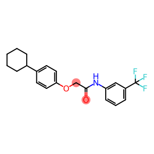 2-(4-cyclohexylphenoxy)-N-[3-(trifluoromethyl)phenyl]acetamide