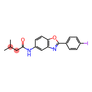 Butanamide, N-[2-(4-iodophenyl)-5-benzoxazolyl]-3-methyl-