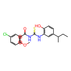 N-(5-sec-butyl-2-hydroxyphenyl)-N'-(5-chloro-2-methoxybenzoyl)thiourea