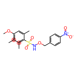 N-({4-nitrobenzyl}oxy)-4-methoxy-2,3,6-trimethylbenzenesulfonamide