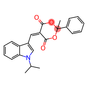 5-[(1-isopropyl-1H-indol-3-yl)methylene]-2-methyl-2-phenyl-1,3-dioxane-4,6-dione