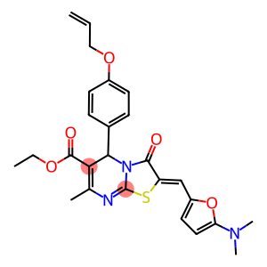 ethyl 5-[4-(allyloxy)phenyl]-2-{[5-(dimethylamino)-2-furyl]methylene}-7-methyl-3-oxo-2,3-dihydro-5H-[1,3]thiazolo[3,2-a]pyrimidine-6-carboxylate