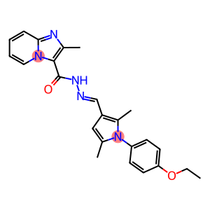 N'-{[1-(4-ethoxyphenyl)-2,5-dimethyl-1H-pyrrol-3-yl]methylene}-2-methylimidazo[1,2-a]pyridine-3-carbohydrazide