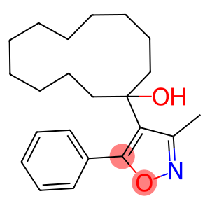 1-(3-methyl-5-phenyl-4-isoxazolyl)cyclododecanol