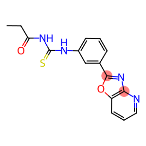 N-(3-[1,3]oxazolo[4,5-b]pyridin-2-ylphenyl)-N'-propionylthiourea