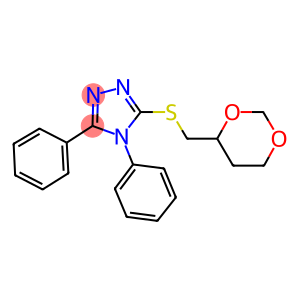 1,3-dioxan-4-ylmethyl 4,5-diphenyl-4H-1,2,4-triazol-3-yl sulfide