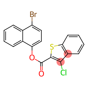 4-bromo-1-naphthyl 3-chloro-1-benzothiophene-2-carboxylate