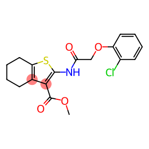 methyl 2-{[(2-chlorophenoxy)acetyl]amino}-4,5,6,7-tetrahydro-1-benzothiophene-3-carboxylate