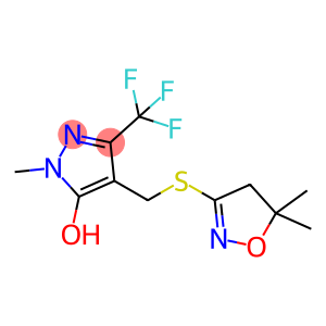 1H-Pyrazol-5-ol, 4-[[(4,5-dihydro-5,5-dimethyl-3-isoxazolyl)thio]methyl]-1-methyl-3-(trifluoromethyl)-