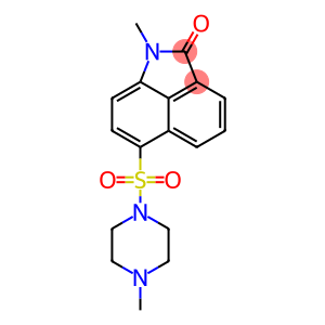 1-methyl-6-[(4-methyl-1-piperazinyl)sulfonyl]benzo[cd]indol-2(1H)-one