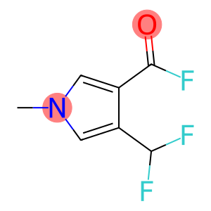 1H-Pyrrole-3-carbonyl fluoride, 4-(difluoromethyl)-1-methyl- (9CI)