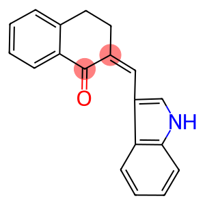 2-(1H-indol-3-ylmethylene)-3,4-dihydro-1(2H)-naphthalenone