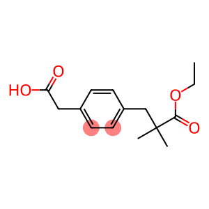 Benzenepropanoic acid, 4-(carboxymethyl)--alpha-,-alpha--dimethyl-, -alpha--ethyl ester (9CI)