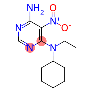 4-N-cyclohexyl-4-N-ethyl-5-nitropyrimidine-4,6-diamine