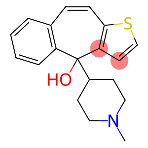 4H-Benzo[4,5]cyclohepta[1,2-b]thiophene-4-ol, 4-(1-methyl-4-piperidinyl)-