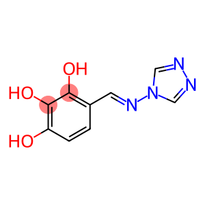 1,2,3-Benzenetriol, 4-[(4H-1,2,4-triazol-4-ylimino)methyl]- (9CI)