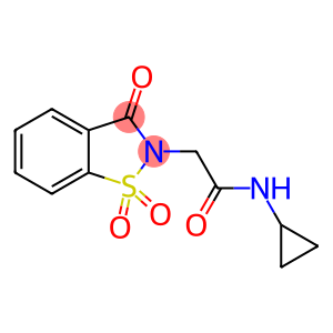 N-cyclopropyl-2-(1,1-dioxido-3-oxo-1,2-benzisothiazol-2(3H)-yl)acetamide